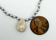 Load image into Gallery viewer, Pearl and fossilized coral necklace
