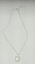 Load image into Gallery viewer, Rainbow moonstone and silver necklace
