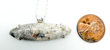 Load image into Gallery viewer, Fossilized coral and silver necklace
