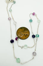 Load image into Gallery viewer, Fluorite and silver necklace
