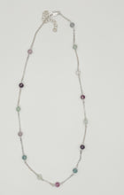Load image into Gallery viewer, Fluorite and silver necklace
