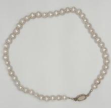 Load image into Gallery viewer, Pearl and rainbow moonstone necklace

