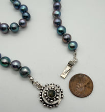 Load image into Gallery viewer, Pearl and sapphire necklace
