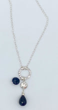 Load image into Gallery viewer, Sapphire and silver necklace
