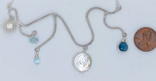 Load image into Gallery viewer, Pearl, topaz, and quartz necklace
