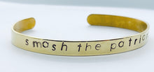 Load image into Gallery viewer, Stamped brass cuff bracelet--multiple varieties
