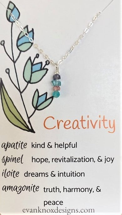 Creativity necklace in sterling silver