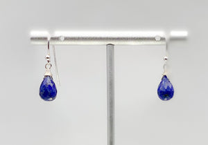 Lapis and sterling silver earrings