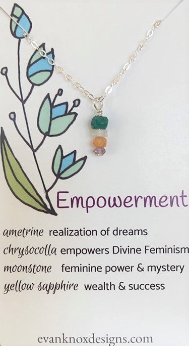 Empowerment necklace in sterling silver