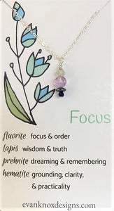 Focus necklace in sterling silver