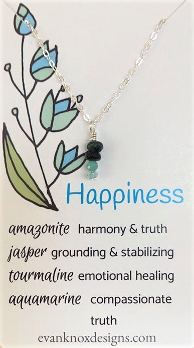 Happiness necklace in sterling silver