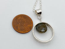 Load image into Gallery viewer, Labradorite and silver necklace
