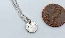 Load image into Gallery viewer, Sterling silver Hidden Message necklace Skull
