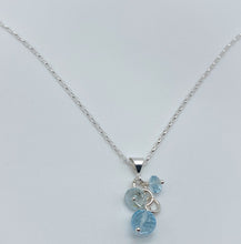 Load image into Gallery viewer, Sky blue topaz and sterling silver necklace
