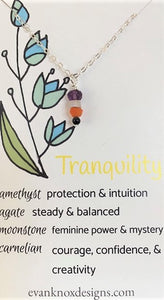 Tranquility necklace in sterling silver